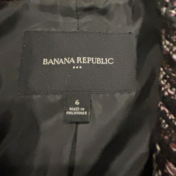 Banana Republic Asymmetrical Zip Boucle Blazer - Picture 5 of 6